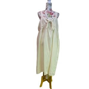 Who what to Wear Linen Dress NWT Summer  Dress Lagenlook Front Tie  XL Classic